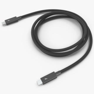 Apple Thunderbolt Cable Black 3D model