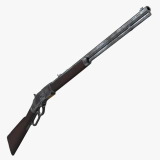 3D model Winchester Model 1873 Lever Action Rifle
