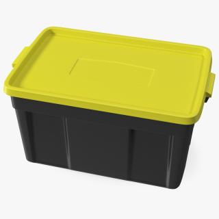 3D Rugged Storage Tote with Lid 31 Gallon model