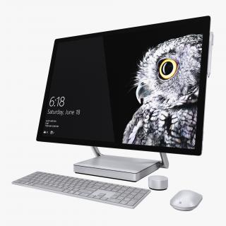 3D All in One PC Microsoft Surface Studio model