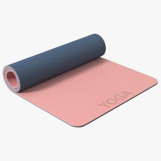 3D model Yoga Mat Rolled Pink