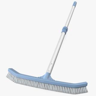 3D Pool Bottom Cleaning Brush with Handle model