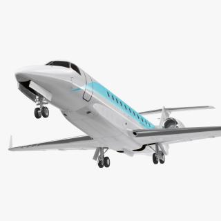 3D Private Jet Generic Rigged