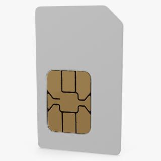 3D model SIM Card