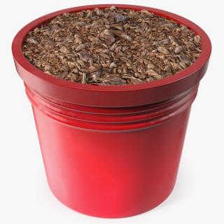 3D Plant Pot Red model