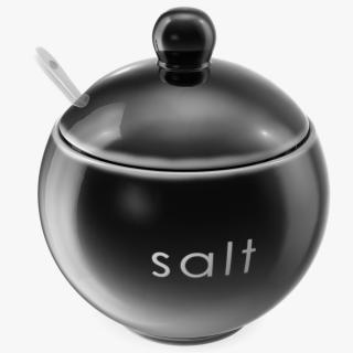 3D model Salt Container Black