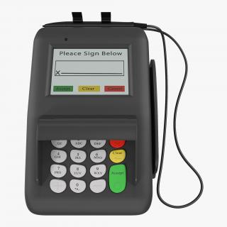 Retail Pos Credit Card Terminal Machine 3D model