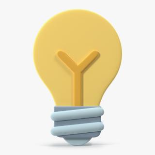 3D Light Bulb Emoji