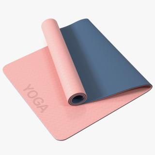 3D model Yoga Mat Folded Pink
