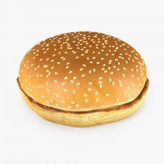 3D Hamburger Bun model
