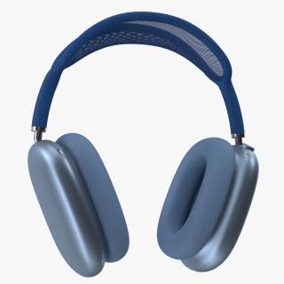 3D AirPods Max Headphones Sky Blue
