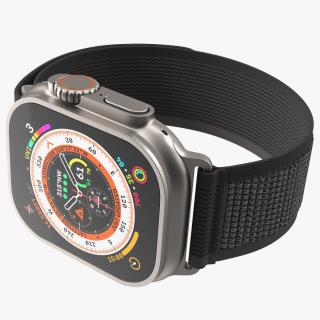Apple Watch Ultra Trail Loop Black-Gray 3D model