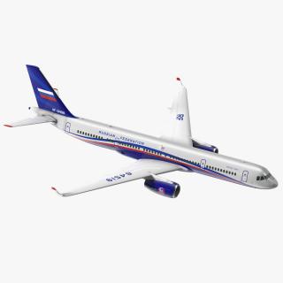 Tupolev Tu-214 Jet Airliner Flight 3D model
