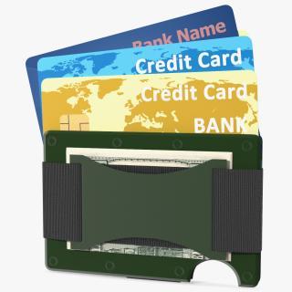 3D model Minimalistic Wallet Green