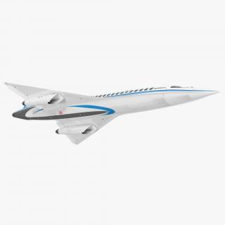 3D Boom Supersonic Jet Rigged