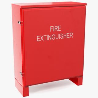 3D Dual Fire Extinguisher Fibreglass Cabinet