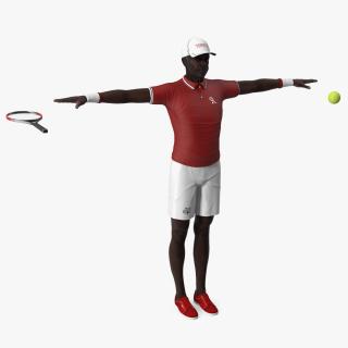 3D model Afro American Grandpa Tennis Style Rigged for Cinema 4D