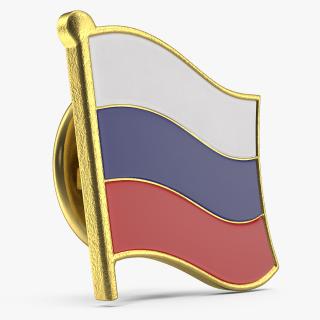 3D Russian Federation Lapel Pin model