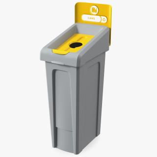 3D model Plastic Recycling Bin for Cans