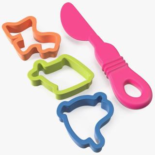 3D Kids Mold Tools for Modeling Clay model