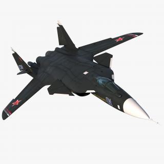 3D model Sukhoi Su-47 Berkut Russin Jet Fighter Rigged