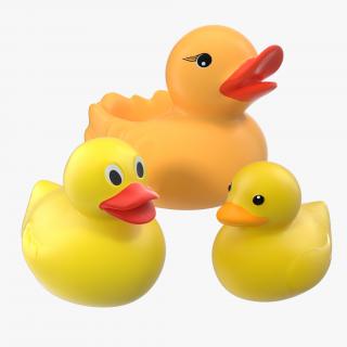 3D Rubber Ducks Set