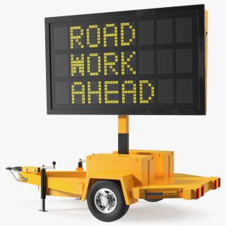 Portable Electronic Traffic Sign 3D