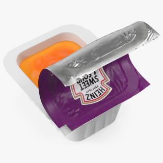3D Sweet and Sour Sauce Serve Pot Heinz Opened model