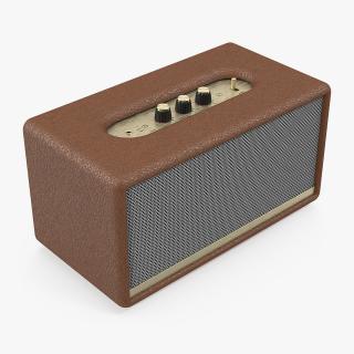 Classic Design Portable Wireless Speaker Brown Generic 3D model