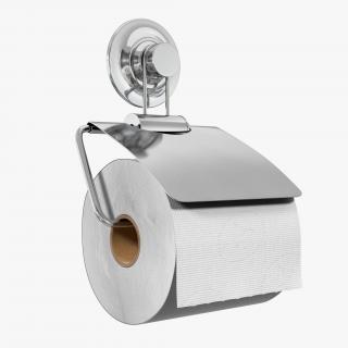 3D model Toilet Paper Holder with Paper