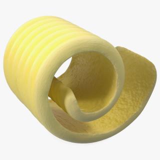 Curled Piece of Butter 3D