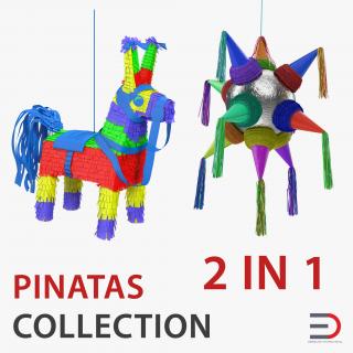 3D Pinatas Collection model