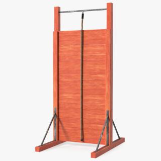 3D model Obstacle Course Wall with Rope