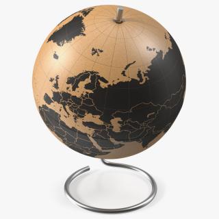 3D World Travel Cork Globe model