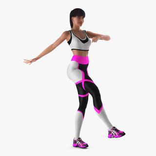 3D model Fitness Instructor Rigged
