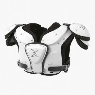 Football Shoulder Pads Xenith Flyte Youth White 3D