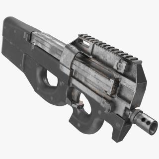3D model P90 Game Weapon
