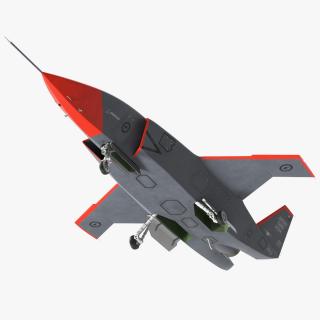 3D Boeing MQ-28 Ghost Bat Rigged for Maya model
