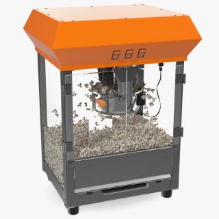 3D Antique Style Popcorn Popper Machine