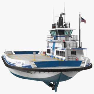 Fisher Island Ferry Ship 3D model