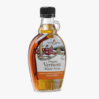 Vermont Maple Syrup Glass Bottle 3D