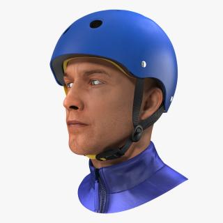 3D model Skate Helmet on Head