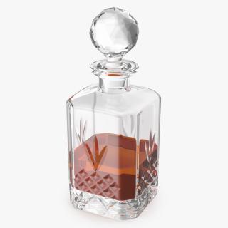 3D model Square Crystal Whisky Decanter
