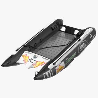 Racing Boat Gemini Zapcat F1 Black 3D model