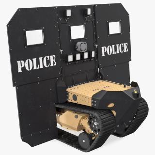 3D RBS1 SWAT BOT Robotic Ballistic Shield model