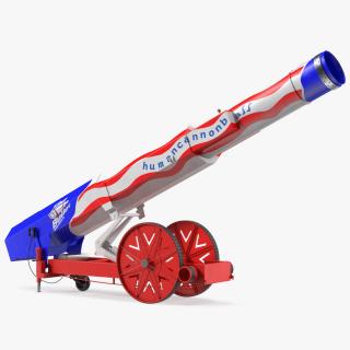 Human Cannonball Red Rigged 3D