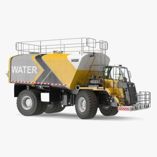 3D model Construction Water Truck Rigged for Maya