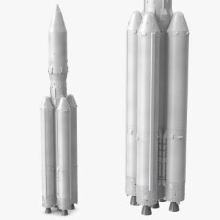 3D model Heavy Lift Launch Vehicle