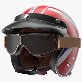 3D TORC T50 Vintage Helmet with Goggles