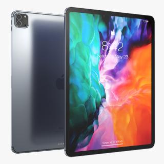 iPad Pro 2020 12.9 inch Space Grey 3D model